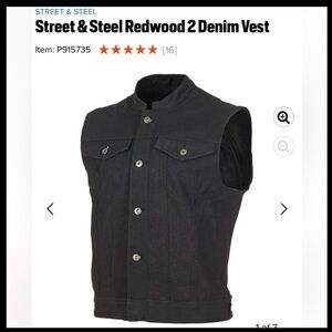 Street & Steel Redwood 2 Denim Vest